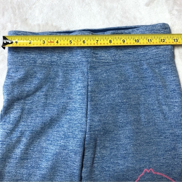 NWOT Puma Heathered Blue/Pink Fleece Lined Youth Leggings Size XL (14/16) - Picture 8 of 12